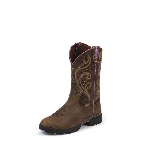 Justin Women's Soft Toe Boots-GSL9040_Lovebug George Strait Cowboy Boot - Graham's Boot Store ...