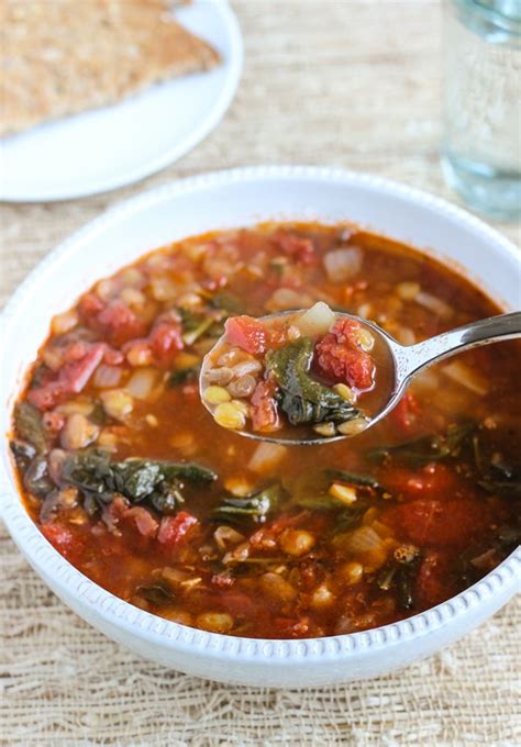 Easy Lentil Spinach Soup - Making Thyme for Health