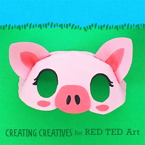 Free Paper Plate Pig Mask Template. How to make a 3D Pig Mask from ...