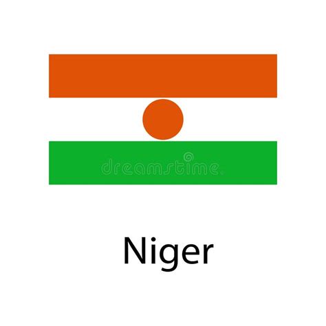 Flag of Niger with Name Icon. Official Colors and Proportion Correctly ...