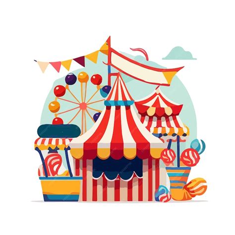 Premium Vector | Circus tent poster vector abstract background