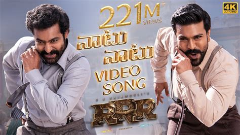 Naatu Naatu Full Video Song (Telugu) [4K]| RRR Songs | NTR,Ram Charan ...