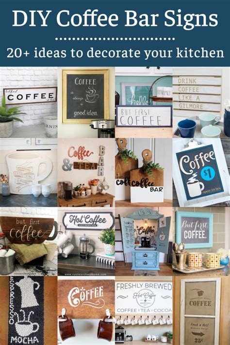 20+ Coffee Bar Signs to Make for Your Home - Mod Podge Rocks