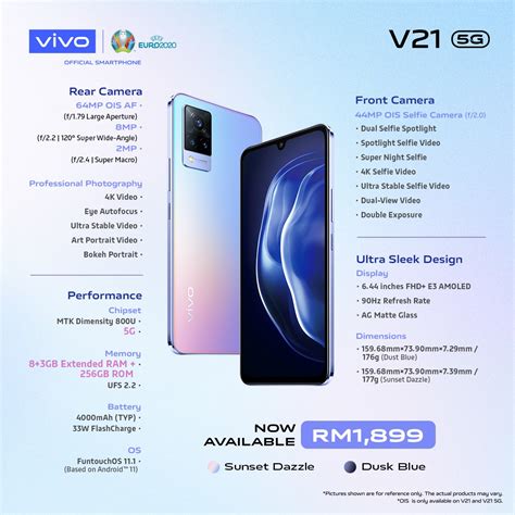 The Vivo V21 5G Exclusive Edition is now available in Malaysia, priced at RM1899 - SoyaCincau