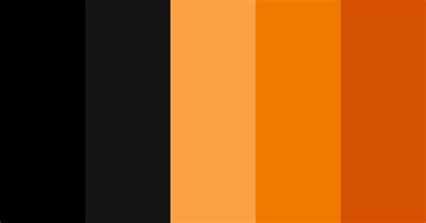 Orange and Black Color Scheme