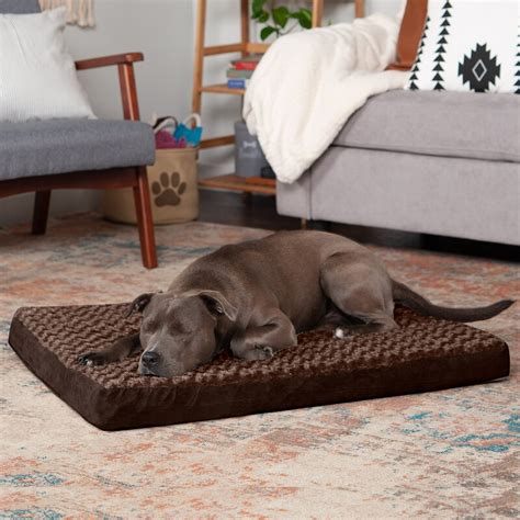 Ultra Plush Deluxe Full Support Solid Orthopedic Dog Bed - EANC1176 ...