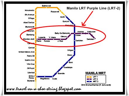 Manila LRT Purple Line (LRT-2) Route ~ Travel, Photographs and Lifestyle