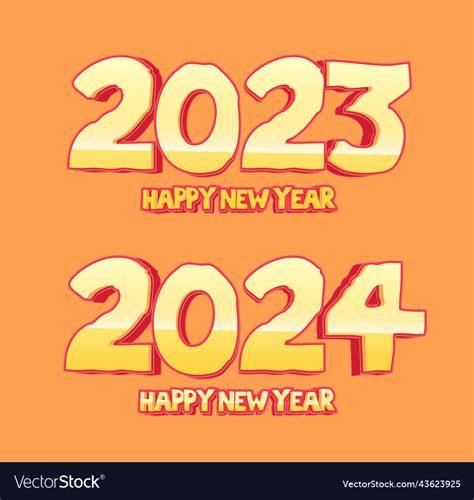 2023 2024 file eps Royalty Free Vector Image - VectorStock