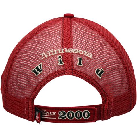 Mens Minnesota Wild Old Time Hockey Red Sanford Adjustable Hat - Shop ...