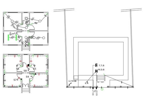 Free Download House Electrical Layout Plan DWG - Cadbull