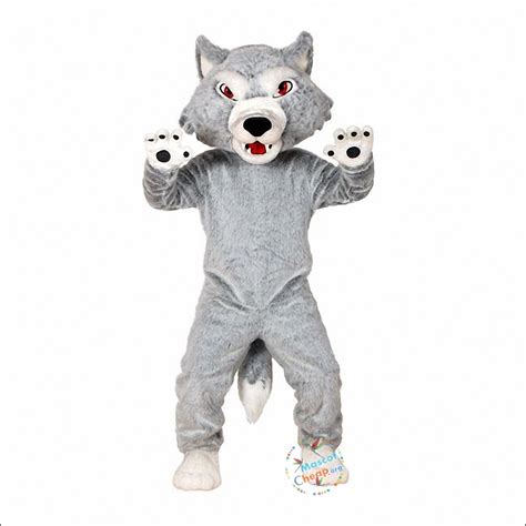 Fierce Wolf Mascot Costume Cheap and Free Shipping