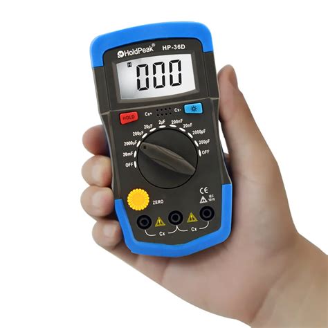 2018 Real Sale Holdpeak Mini Multimeter Lcd Digital Capacitance Meter ...