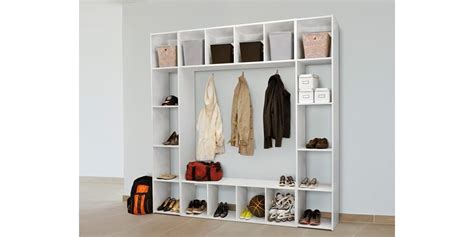 Horizontal 4 Cube Storage White