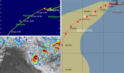 Tropical Cyclone Berguitta: What time will storm hit Mauritius and La ...