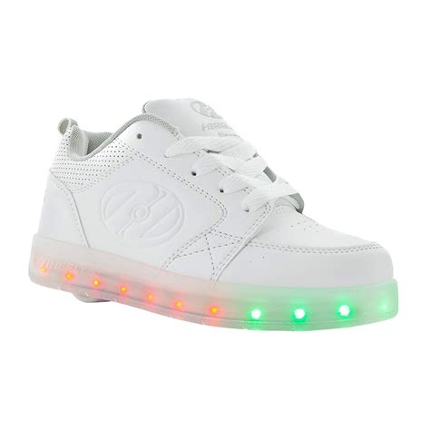 Heelys Unisex-Kids Premium Lo Wheeled Heel Shoe,white,13c M US Little ...