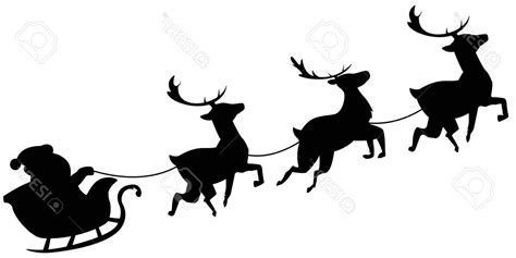 santa sleigh silhouette clipart 10 free Cliparts | Download images on Clipground 2024