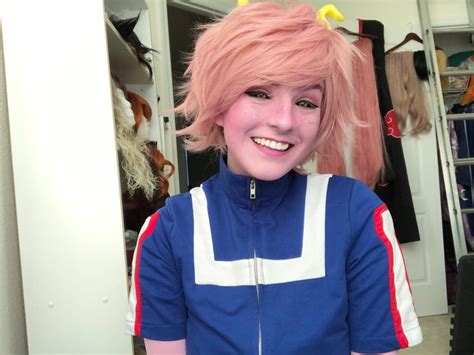 [self] a friend suggested i share my mina ashido cosplay with you all ...