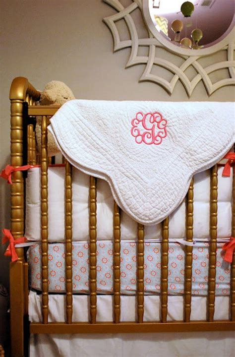 Monogrammed Baby Quilt by DesignsbyDaffy on Etsy