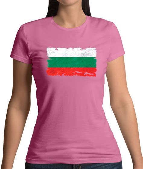 Bulgaria Flag Womens T-Shirt - Bulgarian - Flags - Country - Sofia - Capital | eBay