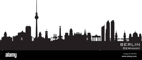 Berlin Germany skyline Detailed vector silhouette Stock Vector Image & Art - Alamy