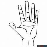 Hand Coloring Page Sketch sketch template