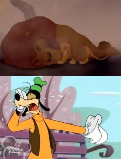 Goofy Cries Over Mufasas Death by adamhatson on DeviantArt