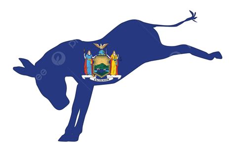 New York Democrat Donkey Flag Drawing Illustration Elctrion Vector, Drawing, Illustration ...
