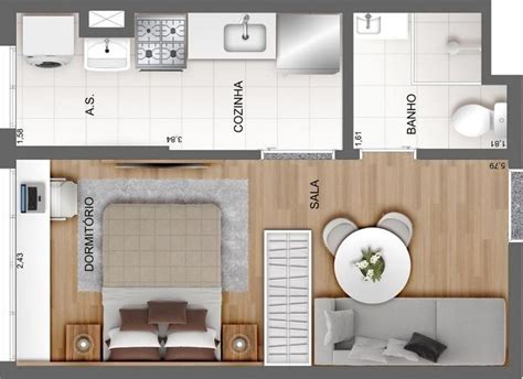 Very Small Studio Apartment Floor Plans With Dimensions | Viewfloor.co