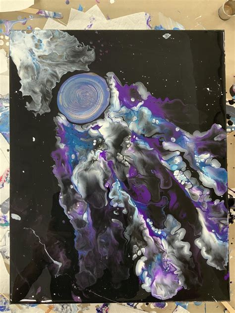 Ring Portal in Space... : r/PourPainting