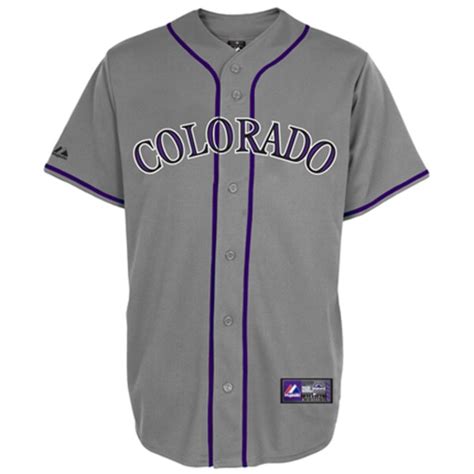 Majestic Colorado Rockies Replica Jersey - Gray - Fanatics.com