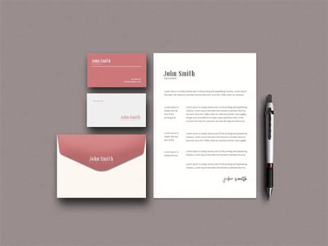 Premium PSD | Minimal Stationery Mockup