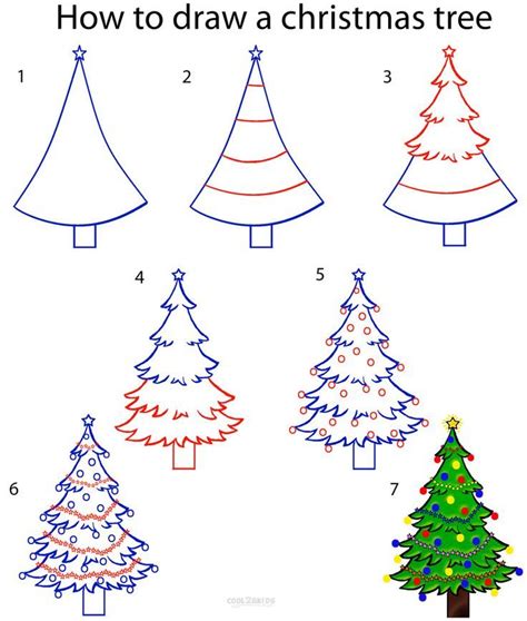 Pin by Katie S on Crafts | Christmas tree drawing, Easy christmas ...