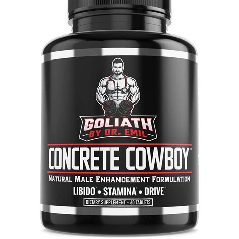 Goliath by Dr. Emil Concrete Cowboy - Male Enhancement Supplement- Muscle Growth | eBay