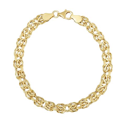 Italian Byzantine Bracelet in 14K Yellow Gold (IGI Appraisal Value ...