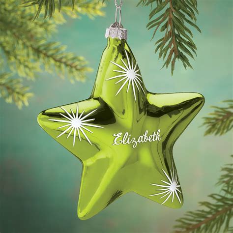 Personalized Birthstone Star Ornament - Miles Kimball