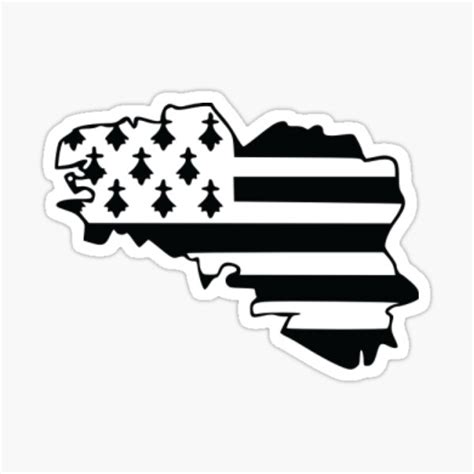 Brittany Flag Stickers | Redbubble