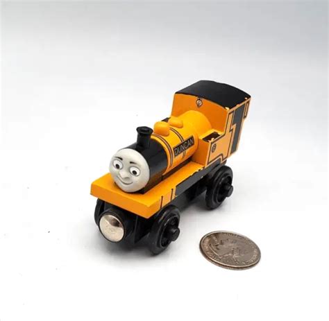 THOMAS THE TRAIN Duncan Wooden Railway Tank Engine Rare 2003 Yellow £5.75 - PicClick UK