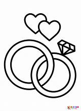 Wedding Ring Coloring Page sketch template