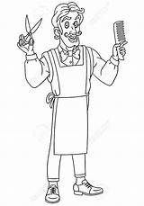 Barber Coloring Pages  Free Printable For Kids sketch template
