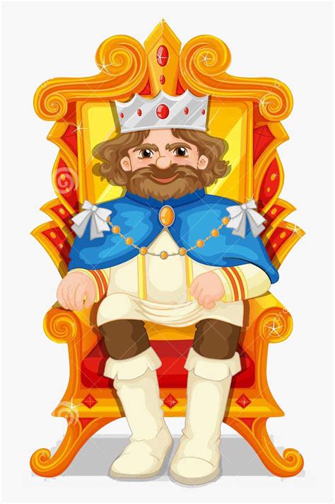 Transparent King Triton Clipart - King Sitting On Throne Clipart, HD Png Download - kindpng