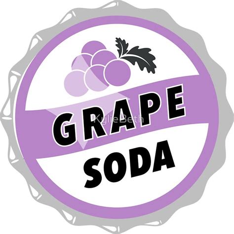 "Grape Soda : UP Bottle Cap" Sticker for Sale by KylieBeth | Grape soda, Bottle cap, Grapes