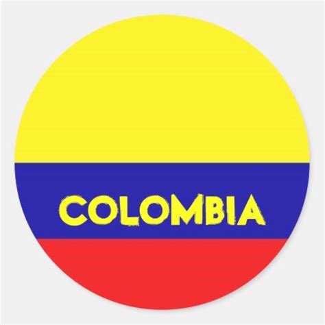 Colombia Flag stickers | Zazzle