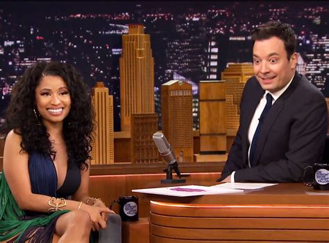 Nicki Minaj and Jimmy Fallon Cringe While Comparing Yearbook Pics | E! News