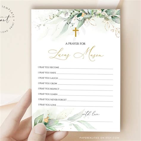 Prayer Cards Printable - Etsy