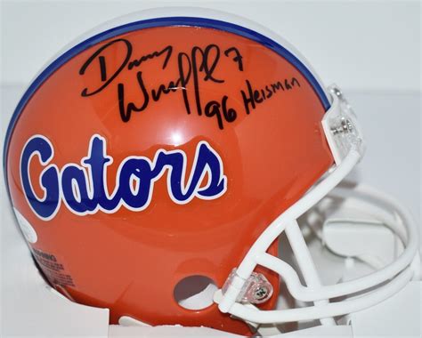 DANNY WUERFFEL AUTOGRAPHED VSR4 MINI HELMET FLORIDA GATORS 1996 HEISMAN ...