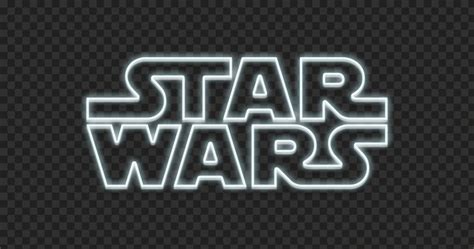 White Neon Logo Star Wars PNG | Citypng