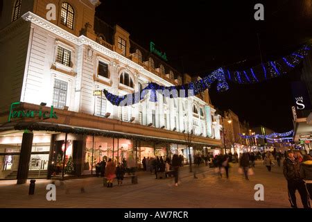 Fenwicks Christmas Shop Window Display Canterbury England Stock Photo ...