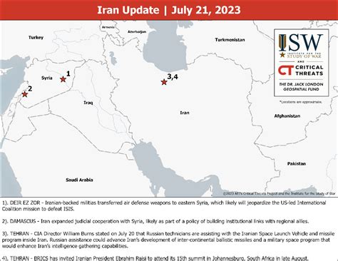 ISW Blog: Iran Update, July 21, 2023