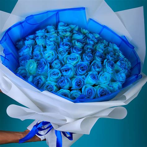 Luxury Blue Rose Bouquet | Blue Rose Same Day Delivery