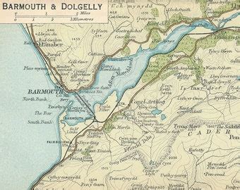 Dolgellau Wales Map - Etsy